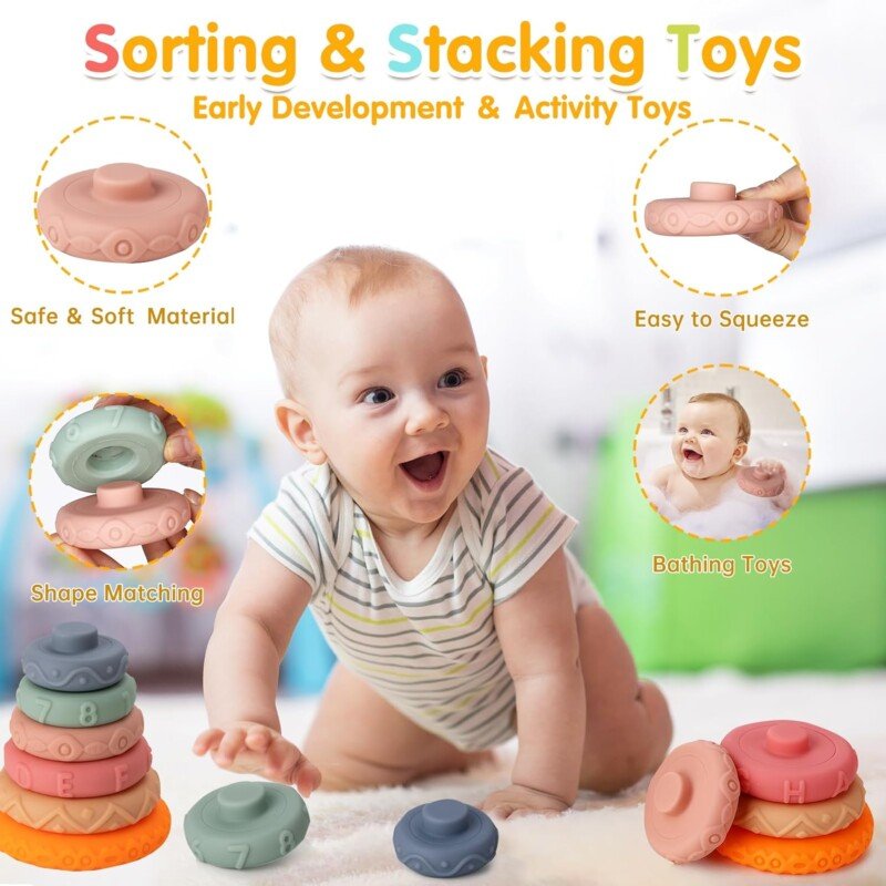 7in1 Montessori Baby Toys Interactive and Developmental Toddler Set - Image 4