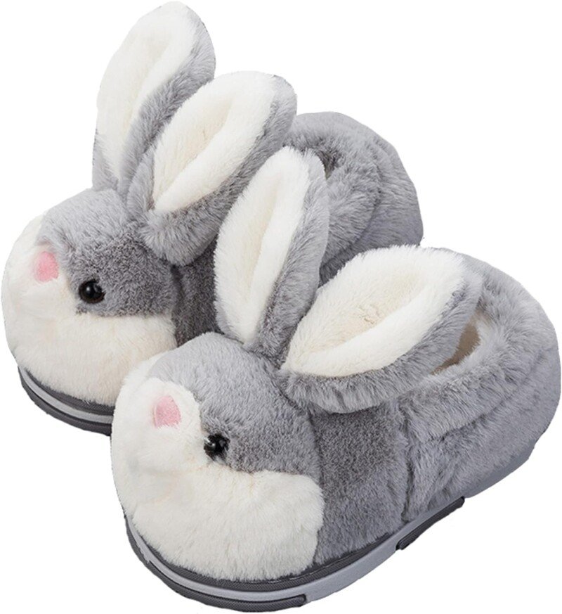 Winter Cute Bunny Animals Slippers Furry Slippers for Women - Image 7