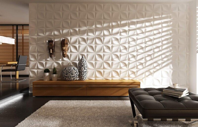 Art3d Decorative 3D Wall Panels Textured 3D Wall Covering, White, 12 Tiles 32 Sq Ft - Image 3