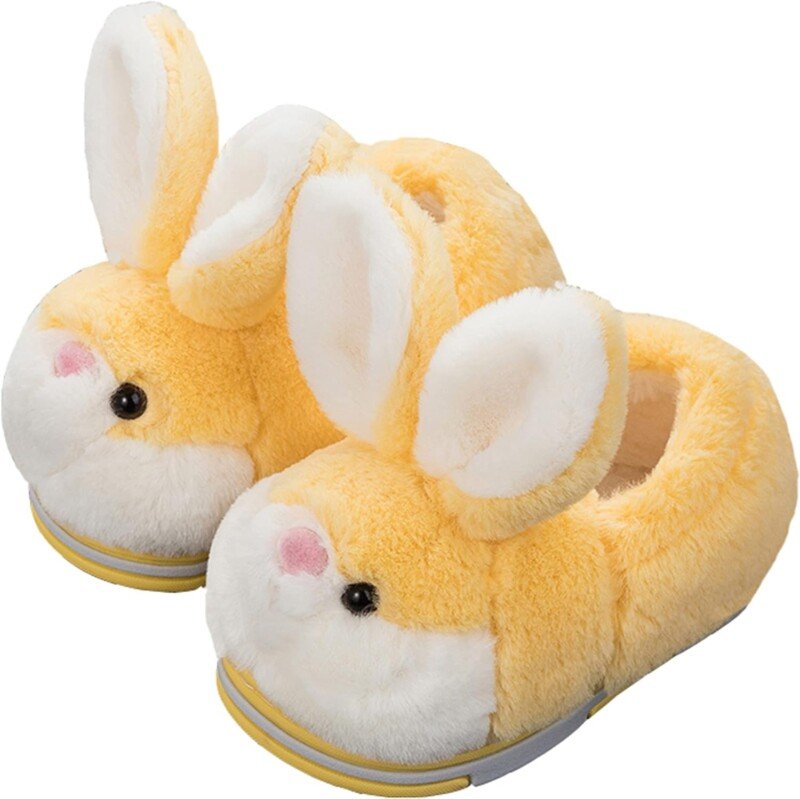 Winter Cute Bunny Animals Slippers Furry Slippers for Women - Image 2