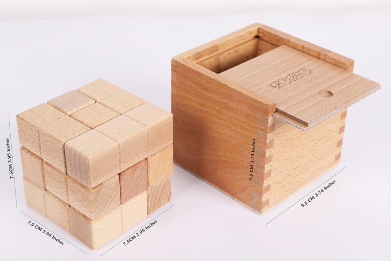 Large Wooden Soma Cube Puzzle Engaging Brain Teaser for All Ages - Image 6