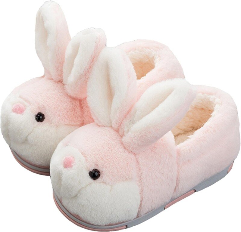 Winter Cute Bunny Animals Slippers Furry Slippers for Women - Image 10