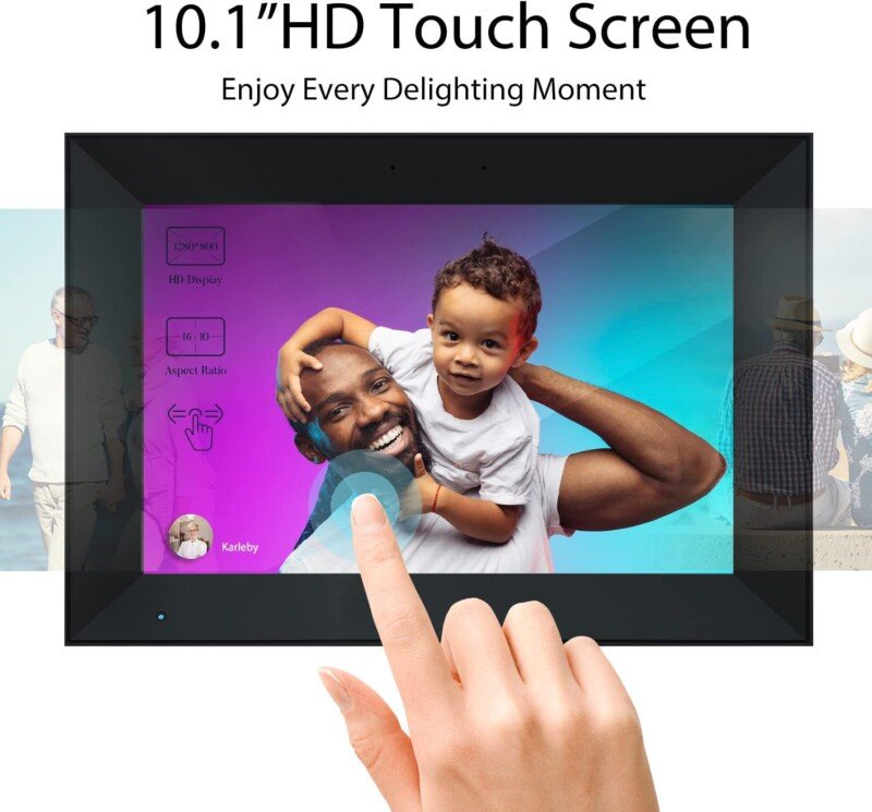 WiFi Digital Picture Frame 7 Inch Touch Screen Built-in Smart Core 8GB Storage Share Photos and Videos Instantly Via APP - Image 11