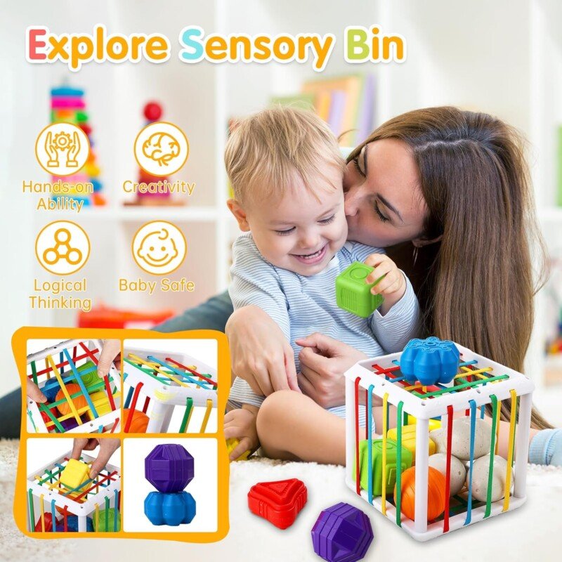 7in1 Montessori Baby Toys Interactive and Developmental Toddler Set - Image 5