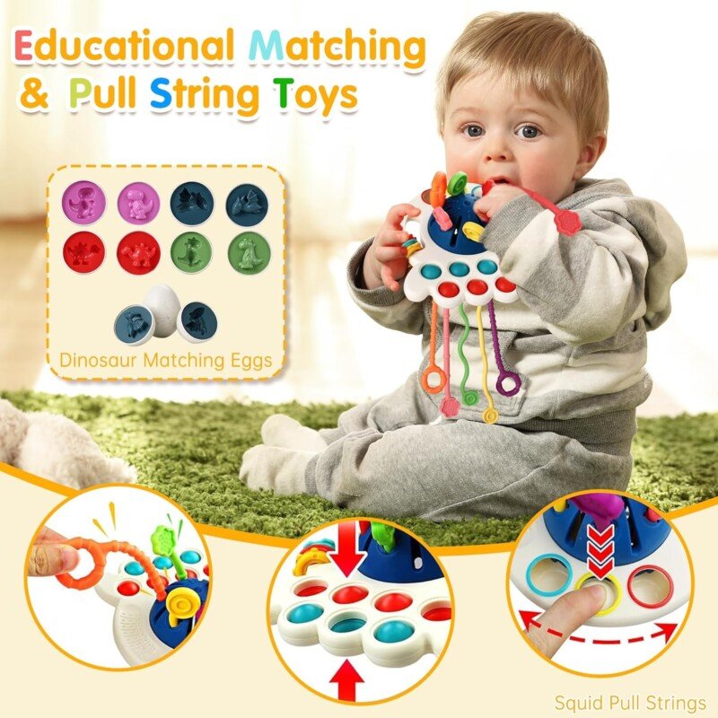 7in1 Montessori Baby Toys Interactive and Developmental Toddler Set - Image 6