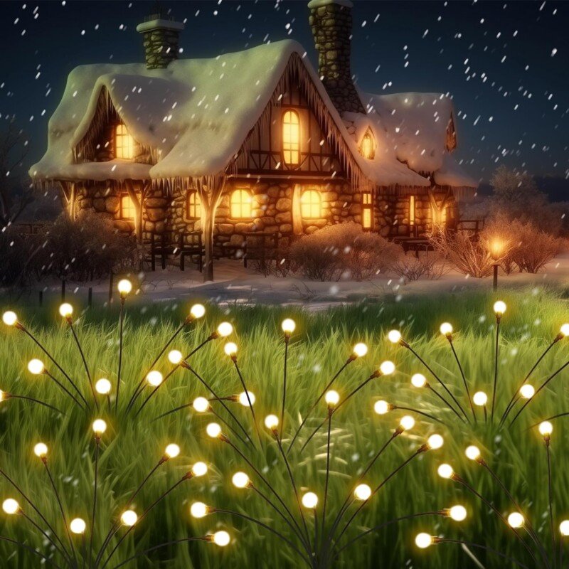 Fairy lights Solar Garden Lights, 20 LED Firefly Garden Lights Outdoor Waterproof for Christmas Yard Decoration - Image 11