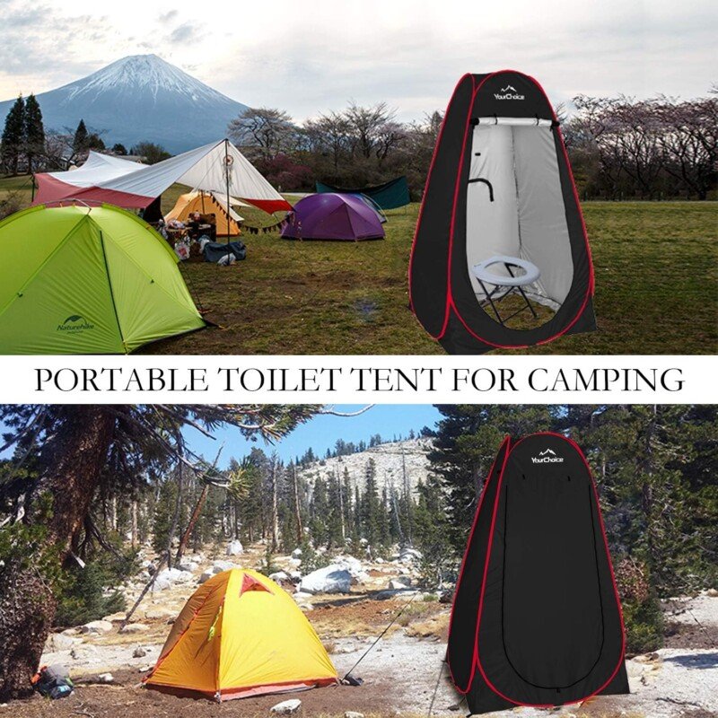 Your Choice Privacy Tent - Pop Up Shower Changing Toilet Tent Portable Camping Privacy Shelters Room 6.2 FT Tall with Carrying Bag for Outdoors Indoors - Image 4