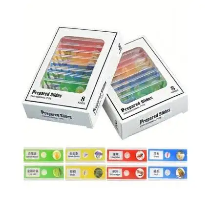 Insects Animals Plants, Vegetables Specimens, Children's Educational Science Microscope Sections, Experimental Accessories Toys