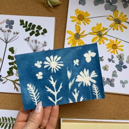 1set A6 Size Blue Sun Drying Material Bag Set, Paired With Tool Blue Sun Drying Paper, Plant Materials, And Blue Sun Drying Jacket