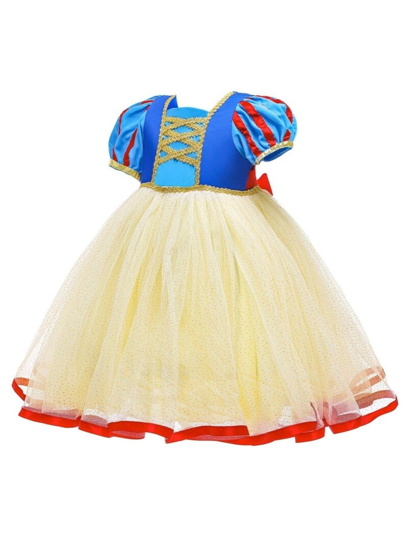 Girls Dress Costume, Princess Dress, Jewelry, Gloves, Crown & Princess Wand, For Christmas Evening Party Birthday, Kids Clothes - Image 11