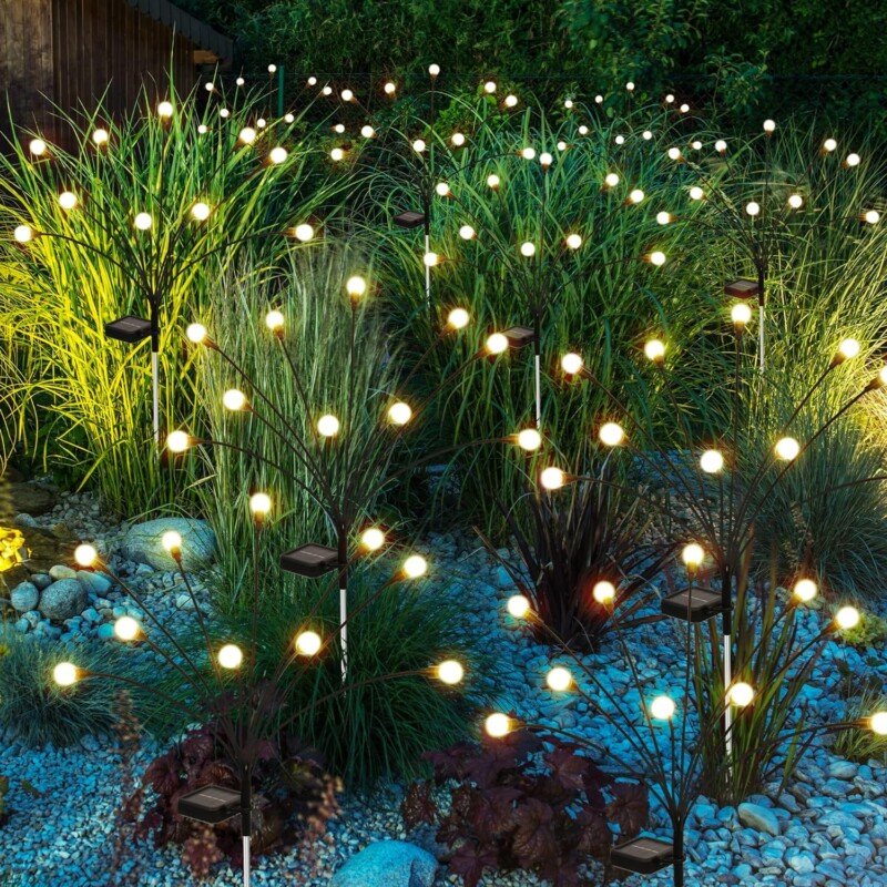 Fairy lights Solar Garden Lights, 20 LED Firefly Garden Lights Outdoor Waterproof for Christmas Yard Decoration - Image 19