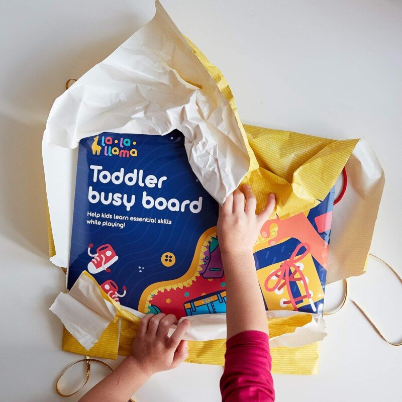 Montessori Busy Board Interactive Sensory Toy for Toddlers - Image 3