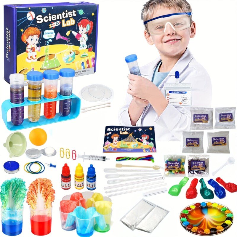 Kids Science Kit STEM Toys-Kids Science Kit, 48 Science Lab Experiment Educational Games, 60+ Science Toys For Kids, Christmas Birthday Gifts For Boys And Girls - Image 2