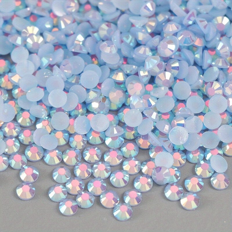 500/1000pcs Jelly Resin Rhinestones Bulk AB Flatback Round Jelly Rhinestones Bedazzling Non Hotfix Crystal Gems For Crafts Clothes Tumblers Face Makeup Manicure 2/3/4mm - Image 17