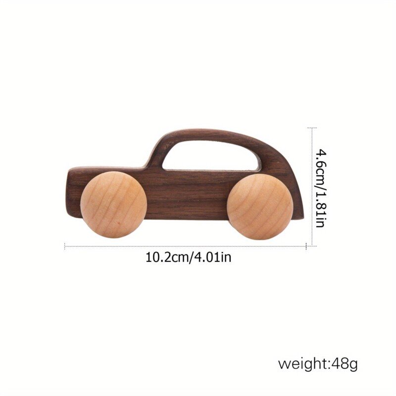 Baby Car Toy, Wooden Maple Wood Mahogany Black Walnut High-end Car Classic Car Children's Toy Birthday Gift For 3 Years Old+ - Image 16