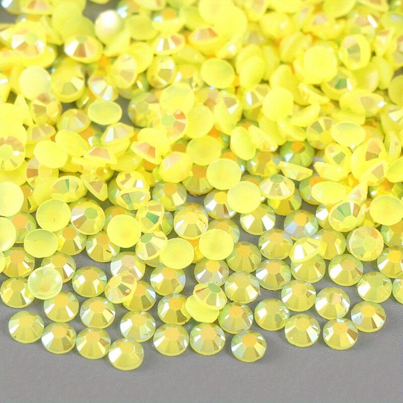 500/1000pcs Jelly Resin Rhinestones Bulk AB Flatback Round Jelly Rhinestones Bedazzling Non Hotfix Crystal Gems For Crafts Clothes Tumblers Face Makeup Manicure 2/3/4mm - Image 11