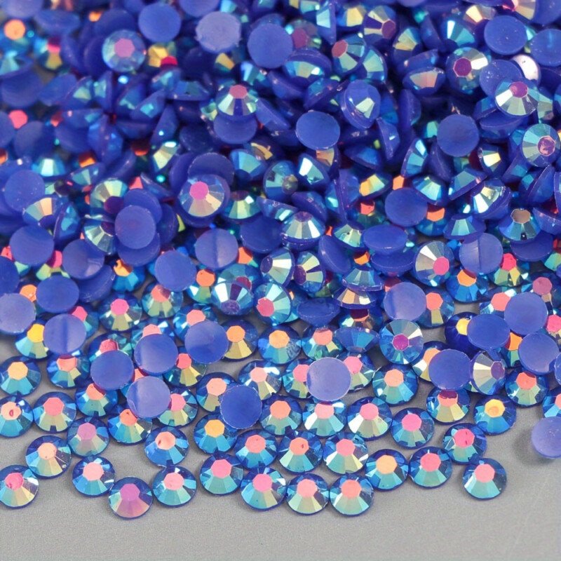 500/1000pcs Jelly Resin Rhinestones Bulk AB Flatback Round Jelly Rhinestones Bedazzling Non Hotfix Crystal Gems For Crafts Clothes Tumblers Face Makeup Manicure 2/3/4mm - Image 10