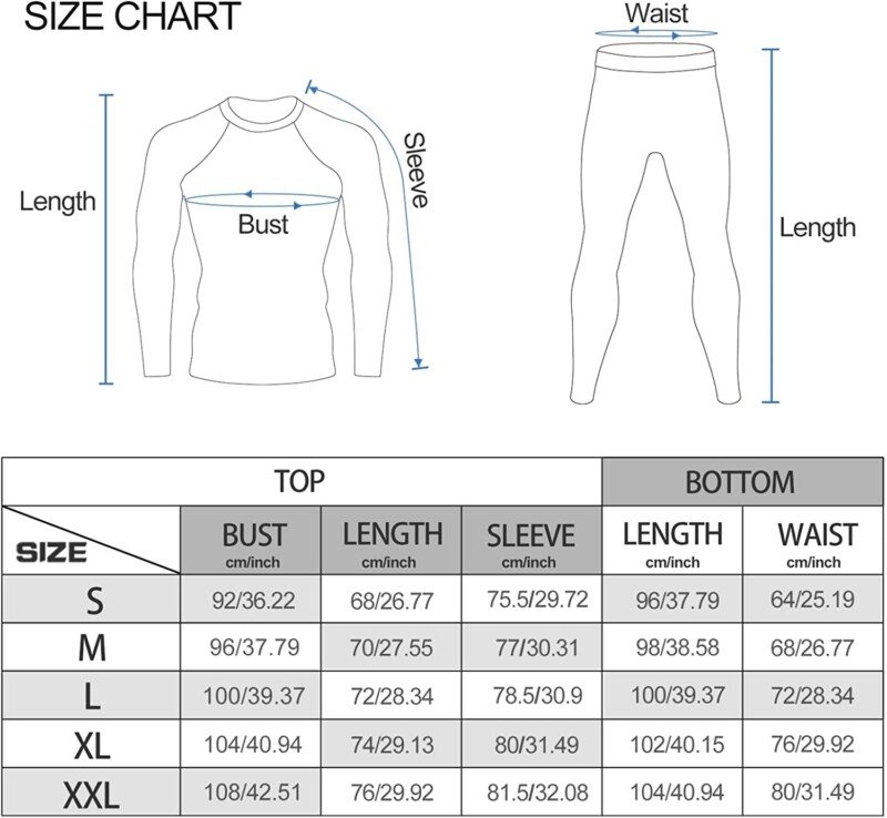 Thermal Underwear legging for Men, Ski Cold Weather Gear for Heat Retention - Image 8