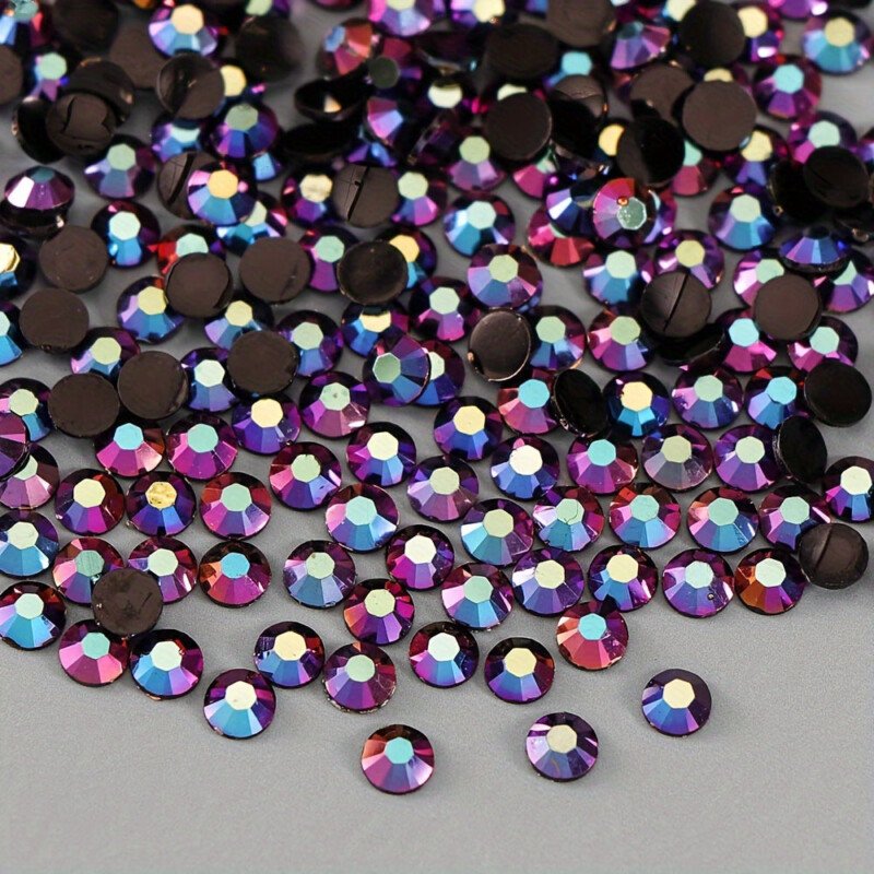 500/1000pcs Jelly Resin Rhinestones Bulk AB Flatback Round Jelly Rhinestones Bedazzling Non Hotfix Crystal Gems For Crafts Clothes Tumblers Face Makeup Manicure 2/3/4mm - Image 15