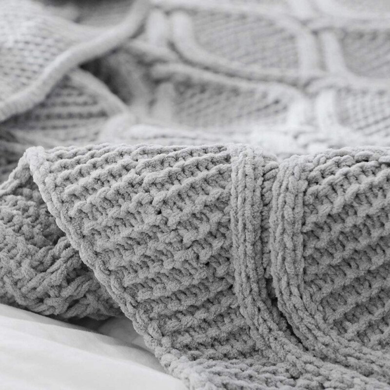 [NEW] Soft Chenille Blanket - chunky knit comforter blanket - Image 5