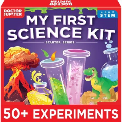 Doctor Jupiter My First Science Kit, Chemistry Set for Kids Ages 4-5-6-7-8 | Birthday Gift Ideas for 4+ Year Old Boys & Girls | Toy Stem Kit with 50+ Experiments | Learning & Educational Projects : Sports & Outdoors