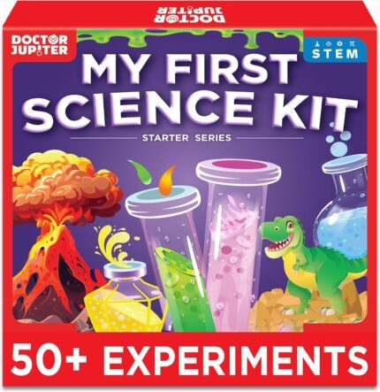 Doctor Jupiter My First Science Kit, Chemistry Set for Kids Ages 4-5-6-7-8 | Birthday Gift Ideas for 4+ Year Old Boys & Girls | Toy Stem Kit with 50+ Experiments | Learning & Educational Projects : Sports & Outdoors