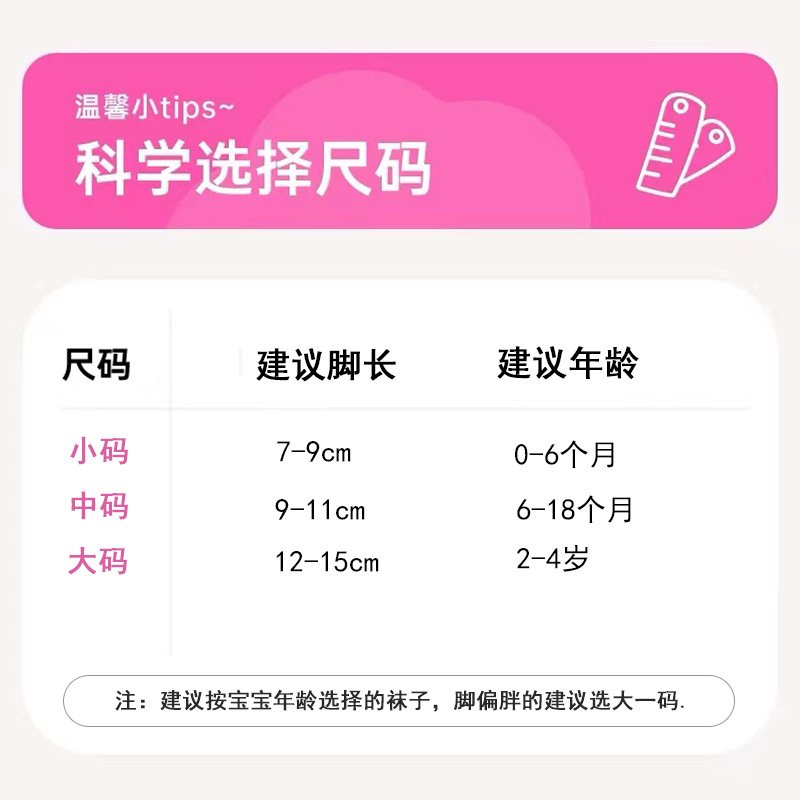 0-4岁婴童尺码