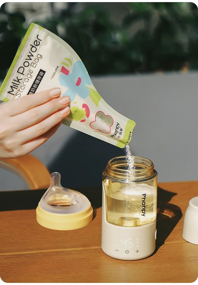 Anti Colic Milk Bottle New Custom Portable Smart Feeding Bottles Antifall Heater Thermostatic Water Bottle