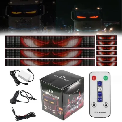 Devil Eyes Light for Cars LED Display Dynamic Big Eye Light Remote Control LED Eyes for Car Soft Screen for Car Window