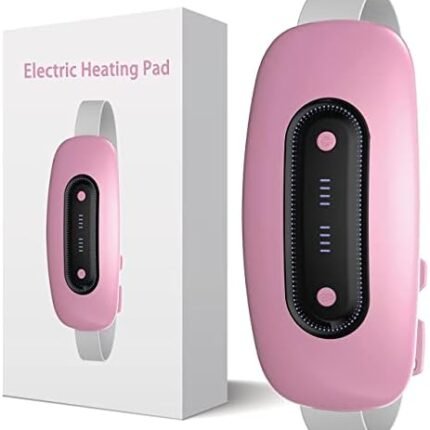Electric Heating Pad, Portable Cordless Menstrual Heating Pad with 4 Heat Levels and 4 Massage Modes, Fast Large Heating Belly Wrap Belt for Cramps, Back Pain Relief Gifts for Women Girls Her (Pink) : Health & Household